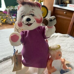 Purple Angel Bear and angel baby